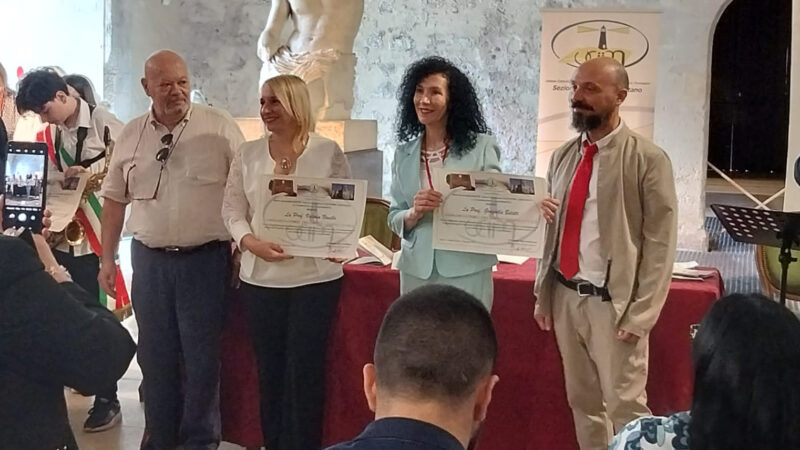 Cerimonia Ambasciatore ed. Civica, premiate due docenti dell’Istituto R.L. Montalcini di Iseo